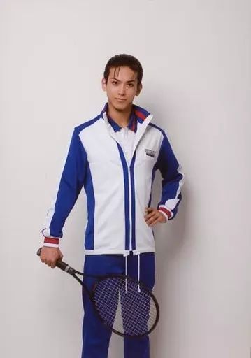 [Used] Raw Photo (Male) Hitoshi Hiramaki (Oishi Shuichiro) /Above Knee/Jersey/Right Hand Racket/Left Hand Hip/Character Shot/Musical “The Prince of Tennis” 2nd Season Seigaku vs. Hexagon Seat Winner Another Raw Photo