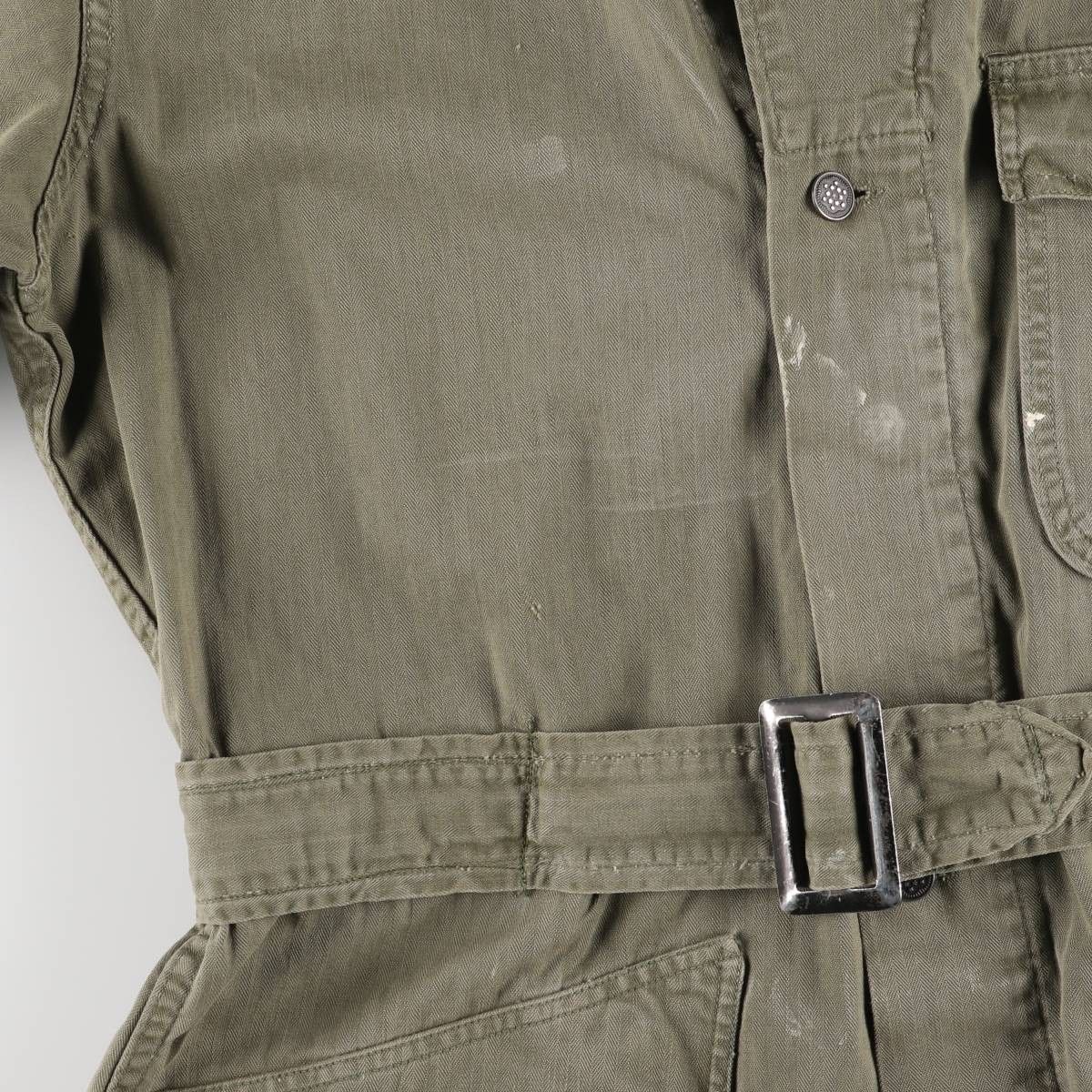 古着 40年代 米軍 M-43 13スターボタン HBT ヘリンボーンツイル 長袖