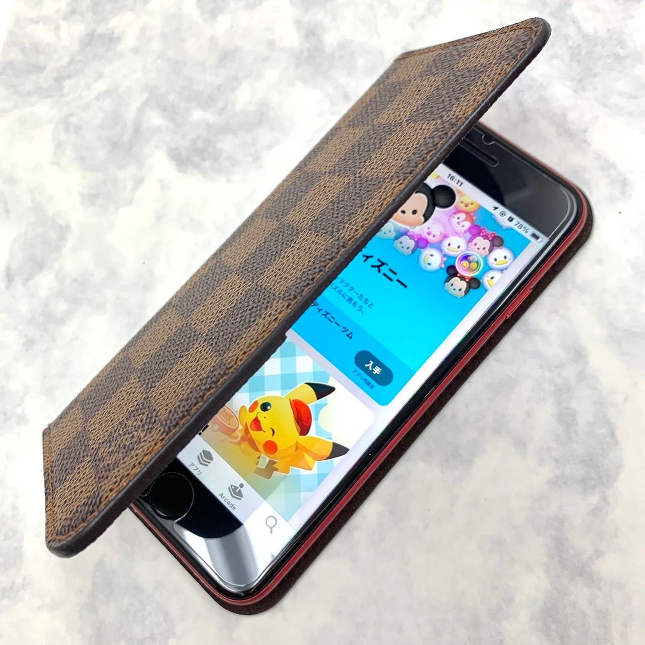 美品⭐️iPhoneケース】 Louis Vuitton ルイヴィトン ブラウン系