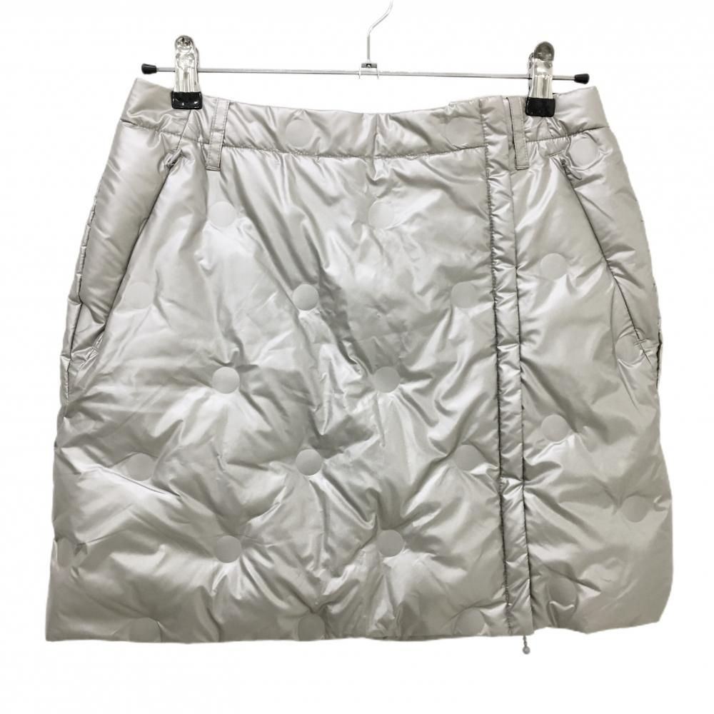 超 ダンスウィズドラゴン ダウンスカート シルバーゴールド ドット 蓄熱裏地 レディース 3 L ゴルフウェア Dance With Dragon