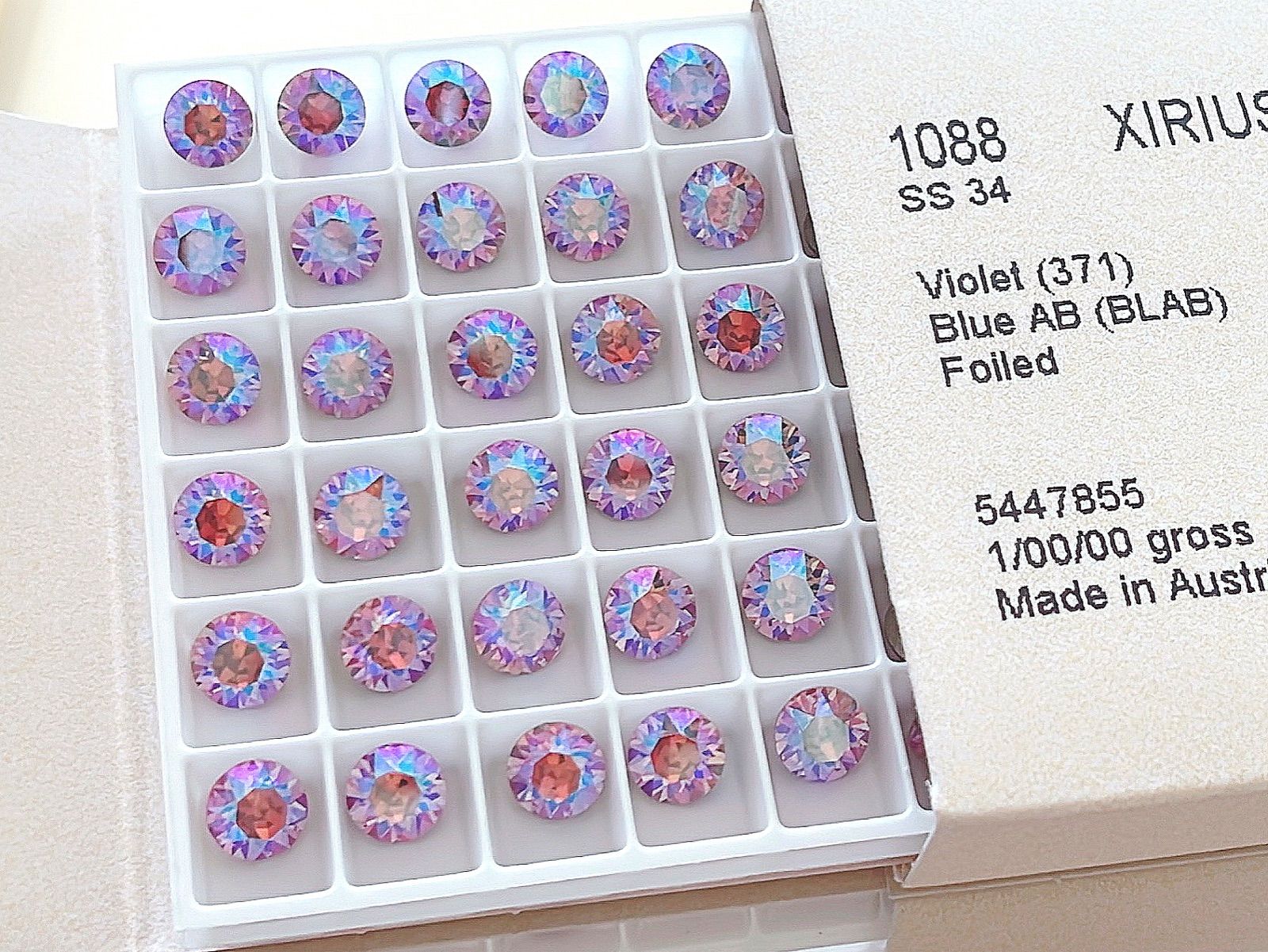 SWAROVSKI #1088 SS34 バイオレットブルーAB - メルカリ