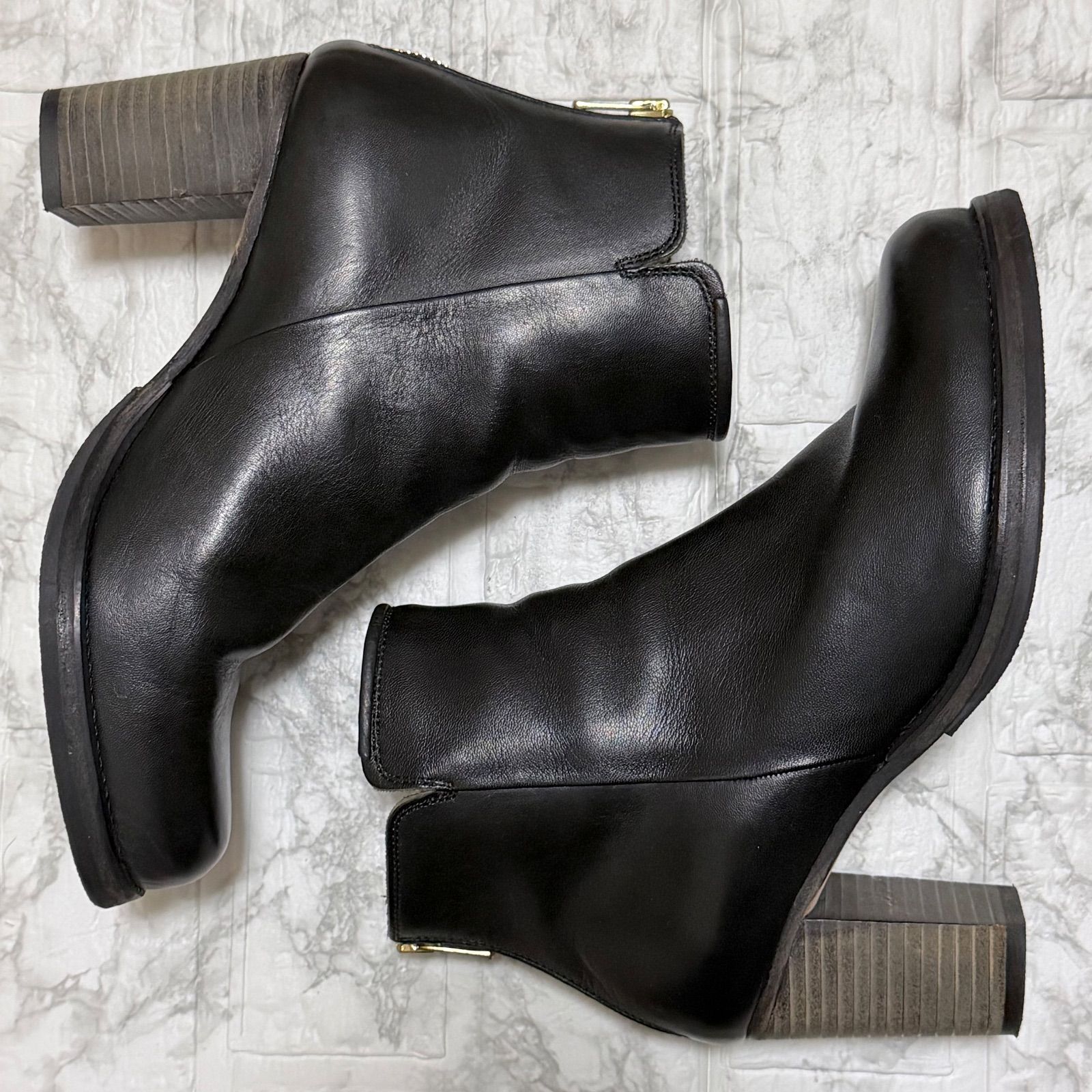 EARLE Back zip short boots バックジップショートブーツ リアルレザー