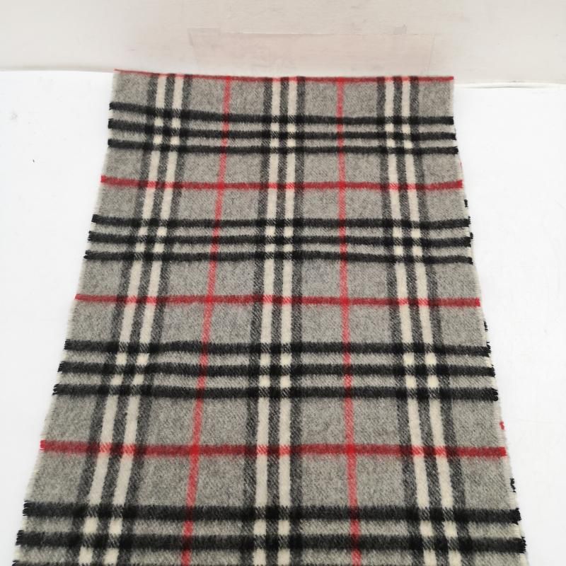tomo様専用 バーバリーBurberryマフラー美品ノバチェックグレー