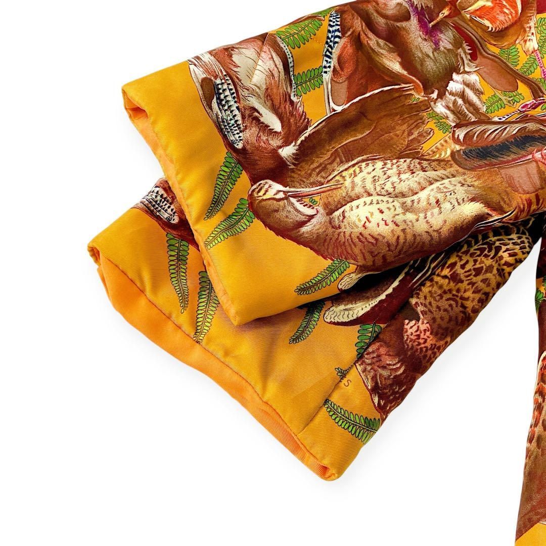 絹 カレ柄 中綿入り ケープ コート DE LINARES 狩猟柄 エルメス SIROKUMA-CORPORATION_COM