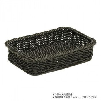 萬洋 まんよう 樹脂太渕ディスプレイかご特大 黒 ステンレス枠付 91-022B