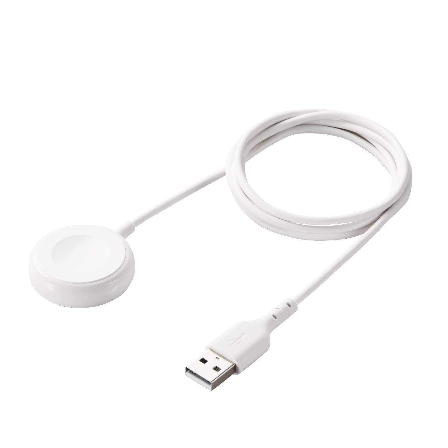 エレコム Apple Watch (アップルウォッチ) 充電器 ケーブル USB-A 1.2m 高耐久 Apple正規認証品 【Apple Watch Ultra 8 SE2 SE 7 6 5 4 3 2 1 + A [ホワイト] [1.2m] [USB-A]