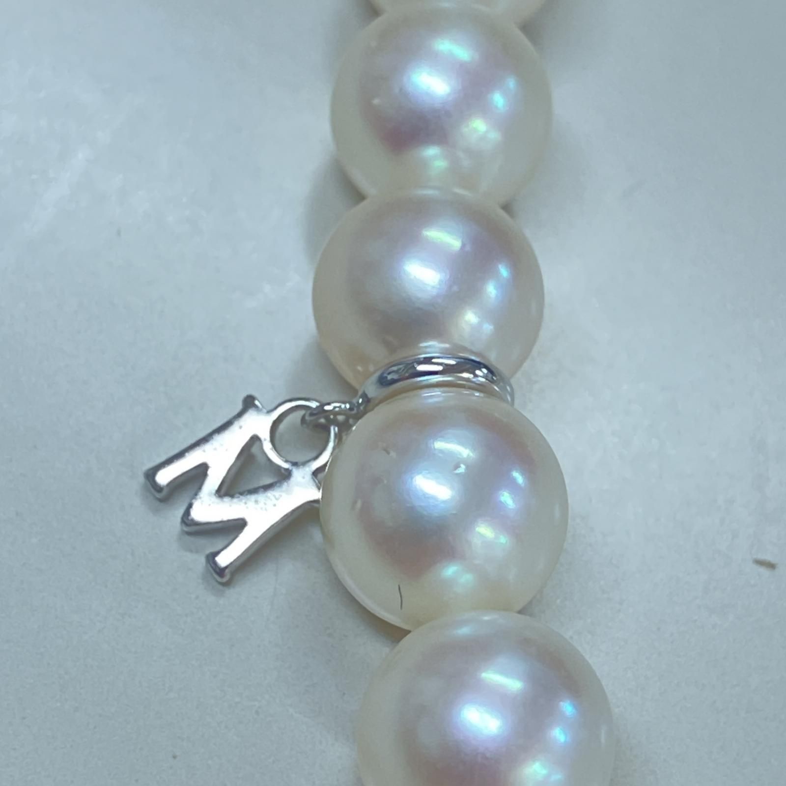 Mikimoto ミキモト ネックレス パール/K14ホワイトゴールド K14.WG.M  