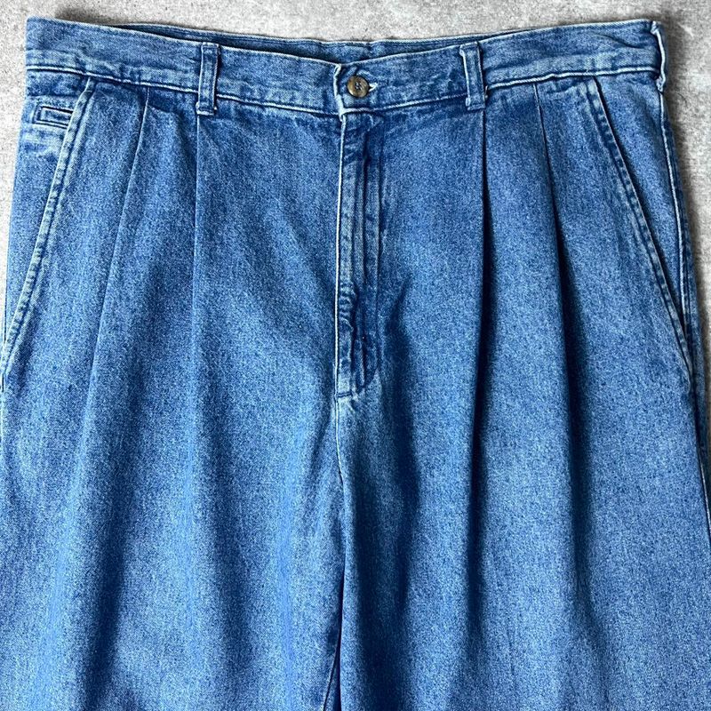 90s vintage Lee 2タック デニムスラックス デニムパンツ メンズ 表記 
