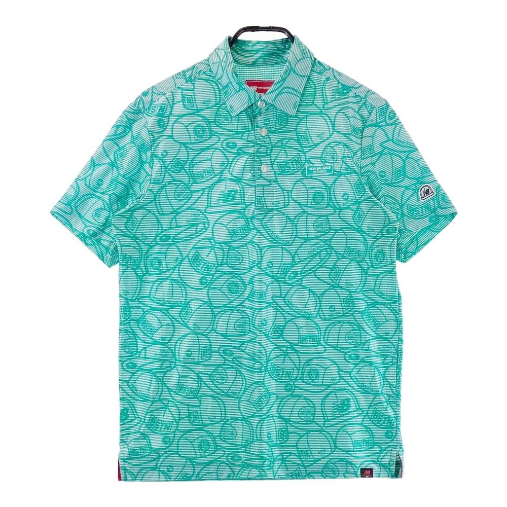 サイズ：4 NEW BALANCE GOLF ニューバランス  半袖ポロシャツ  ブルー系 [240101456995] ゴルフウェア メンズ ストスト NEW BALANCE GOLF ニューバランス 半袖ポロシャツ ブルー系