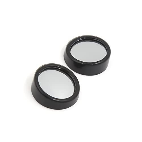 ACROPIX SUVリアビューブラインドスポットミラー 丸い 凸 360度 調整可能 ユニバーサル 35mm シルバートーン 2個