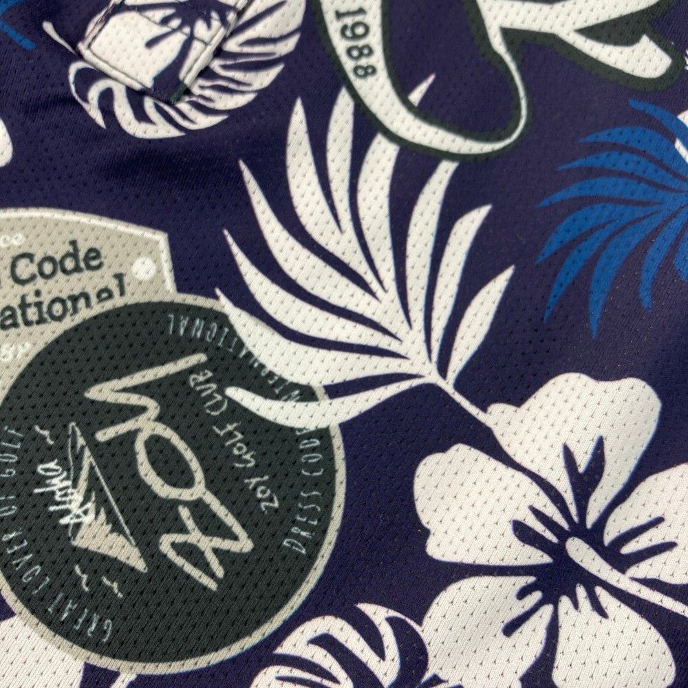 サイズ 1038 ZOY ゾーイ ノースリーブ ワンピース ハイビスカス 総柄 ネイビー系 240101322524 ゴルフウェア レディース ストスト WHITEMONARCHHOTEL_COM