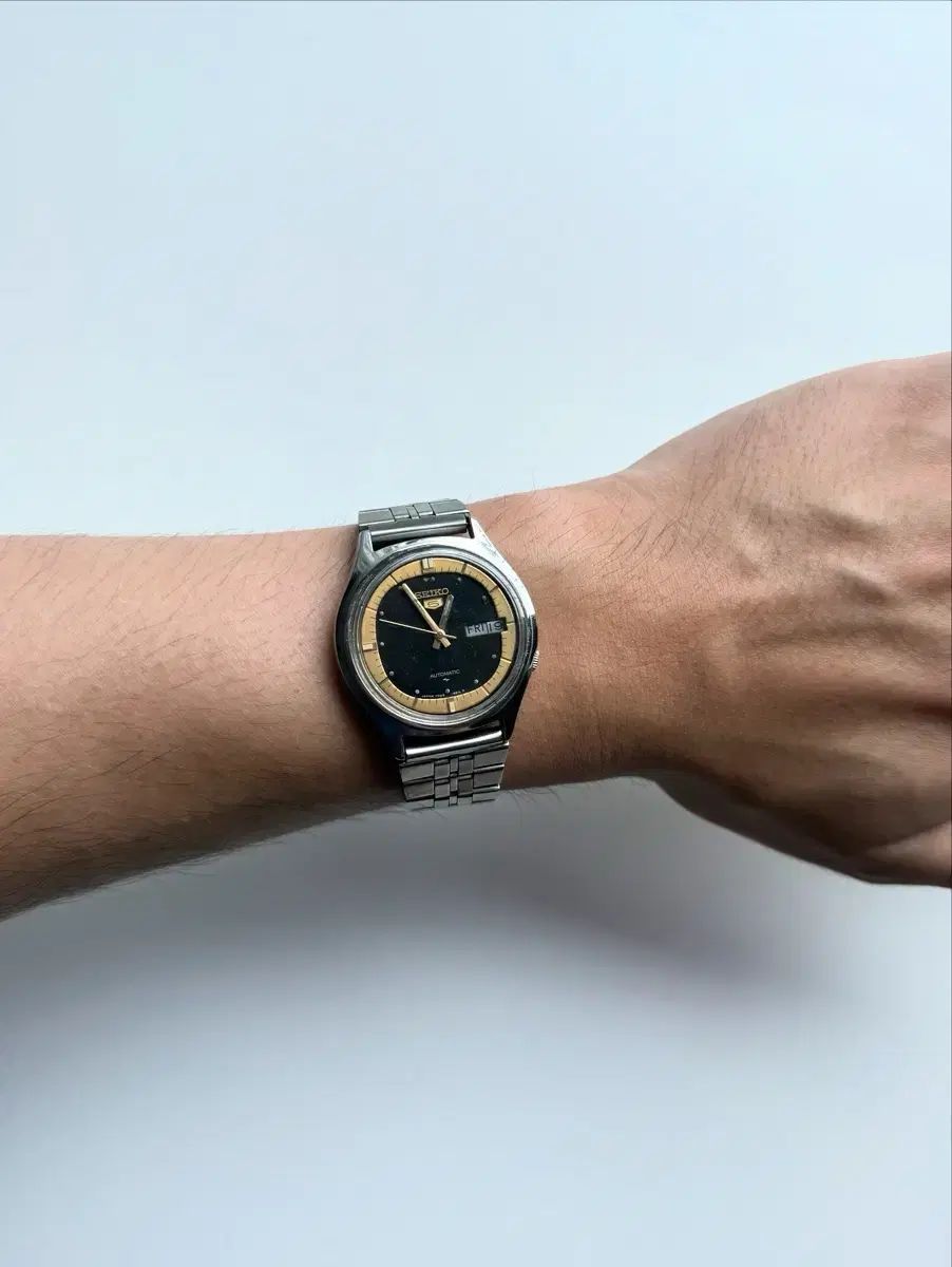 90 s SEIKO セイコー 5 ヴィンテージ オートマティック メタル 腕時計 ショートパンツ 金属ベルト 