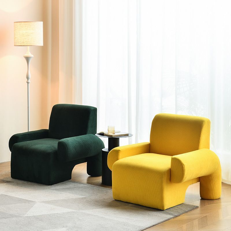 北欧デザイン ベルベットのシングルチェア