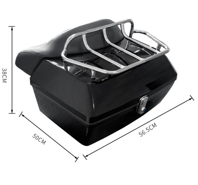 送料無料 48L特大大緬羊電動車のテールボックス棚付きソフトバックオートバイのトランク48Lダブルヘルメットを入れることができます FFCRYSTALESIA_COM