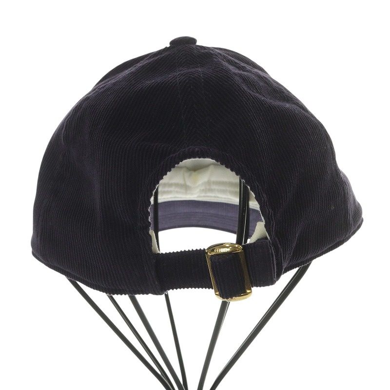 celineネイビー コーデュロイ キャップ CELINE ネイビー コーデュロイ キャップ Celine ネイビー
