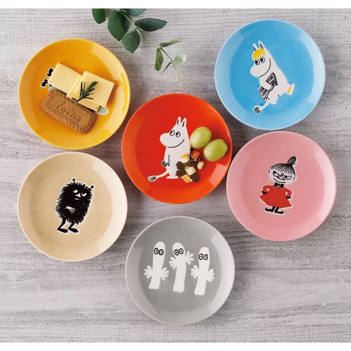 うざえもんミニ 送料無料】MOOMIN/ムーミン スモールプレート8枚セット 直径15cm