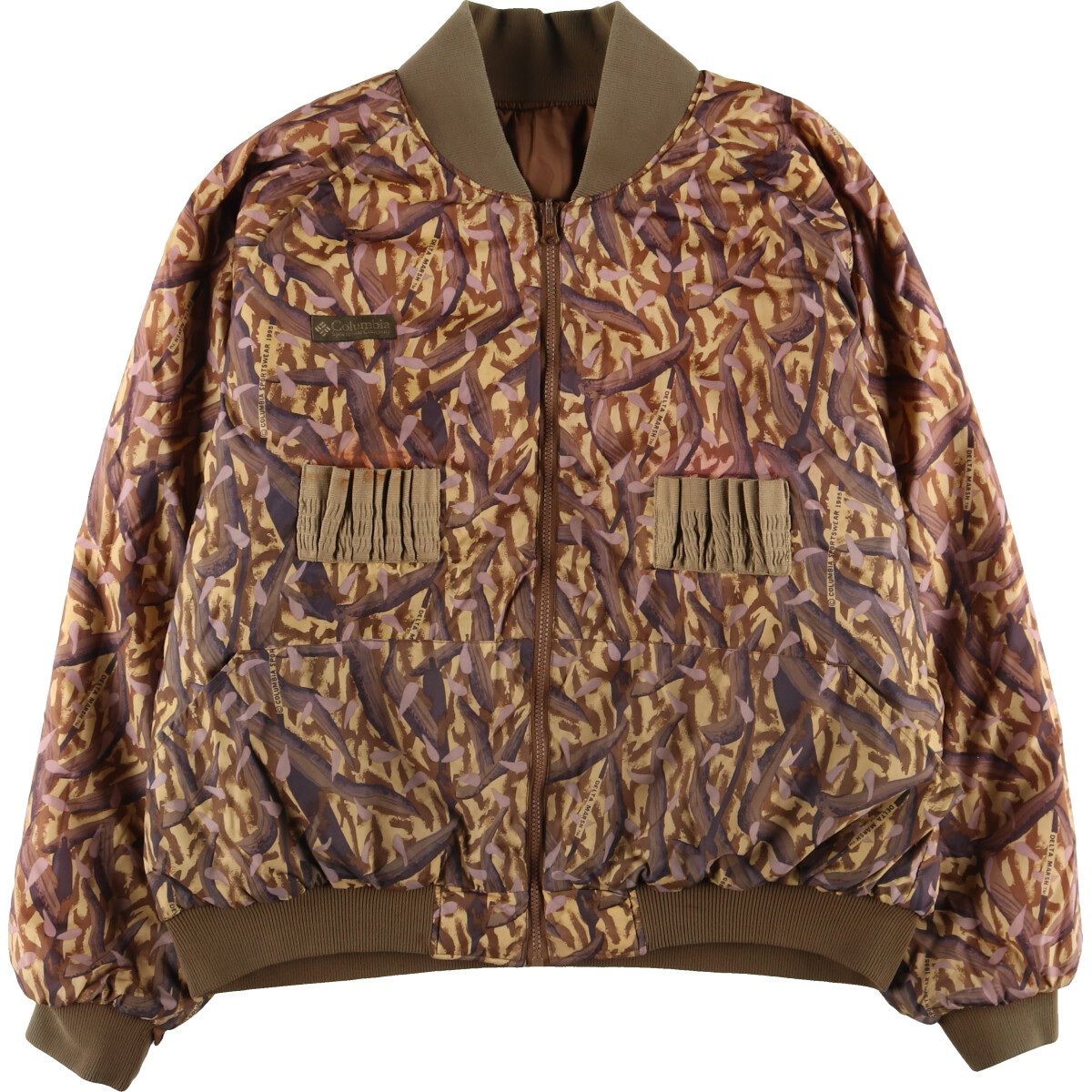 古着 90年代 コロンビア Columbia 迷彩柄 リバーシブル 中綿
