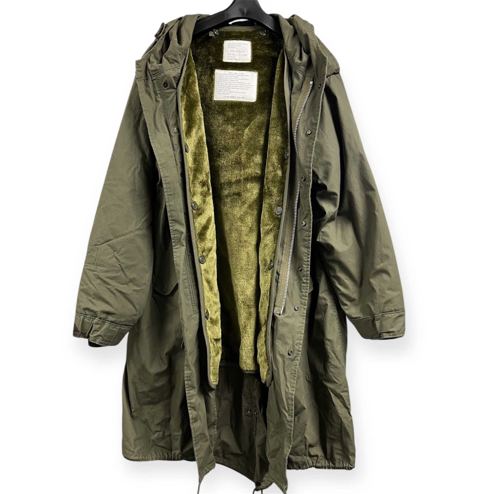 【美品】ヒューストン　モッズパーカ　カーキ　 サイズLARGE　REGULAR ☆美品 HOUSTON ヒューストン M-51 パーカー FISHTAIL PARKA