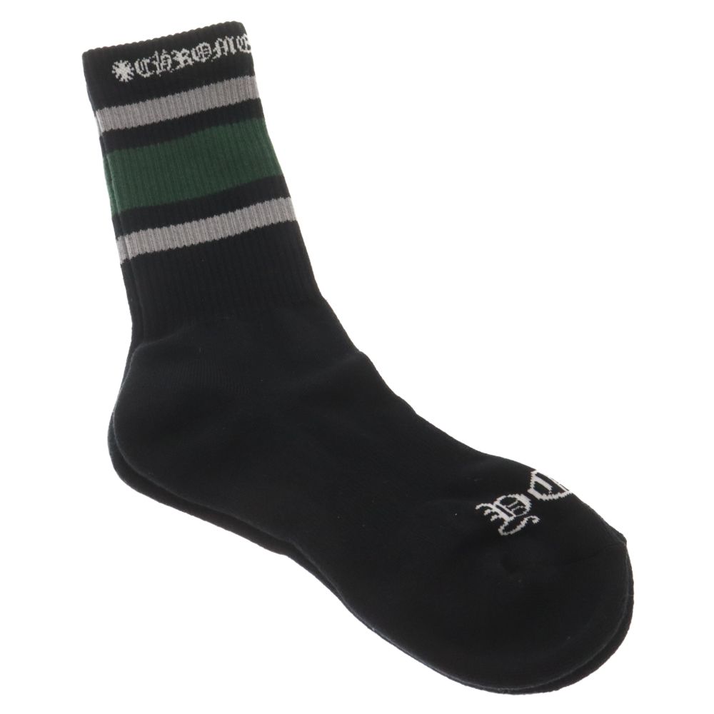 CHROME HEARTS クロムハーツ ソックス 新品 ボーダー CHROME HEARTS (クロムハーツ) BORDER SOCKS ボーダーソックス 靴下