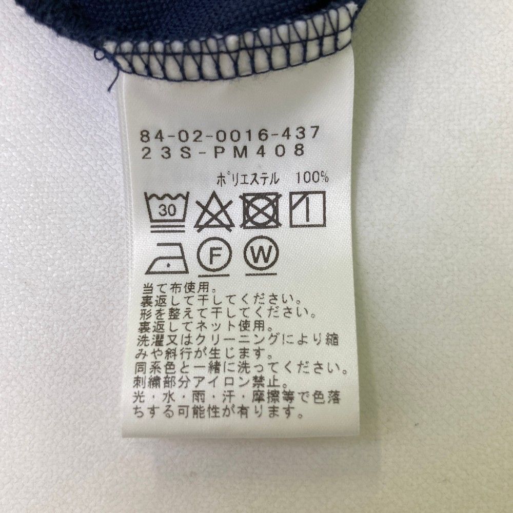 楽しんで買おう！ サイズ S BEAMS GOLF ビームスゴルフ モデル 襟付 半袖Tシャツ ボーダー柄 ネイビー系 240101347963 ゴルフウェア メンズ ストスト