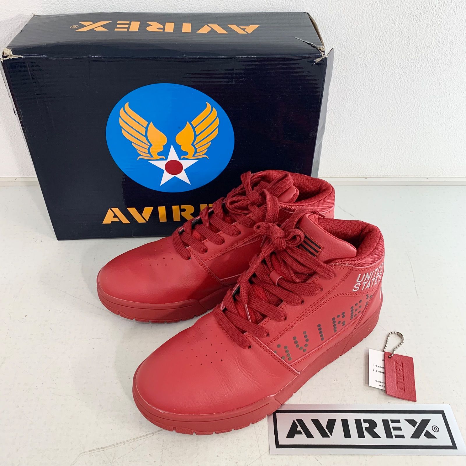 26cm AVIREX サンダーストーム GT-10 レッドカラー スニーカー - メルカリ