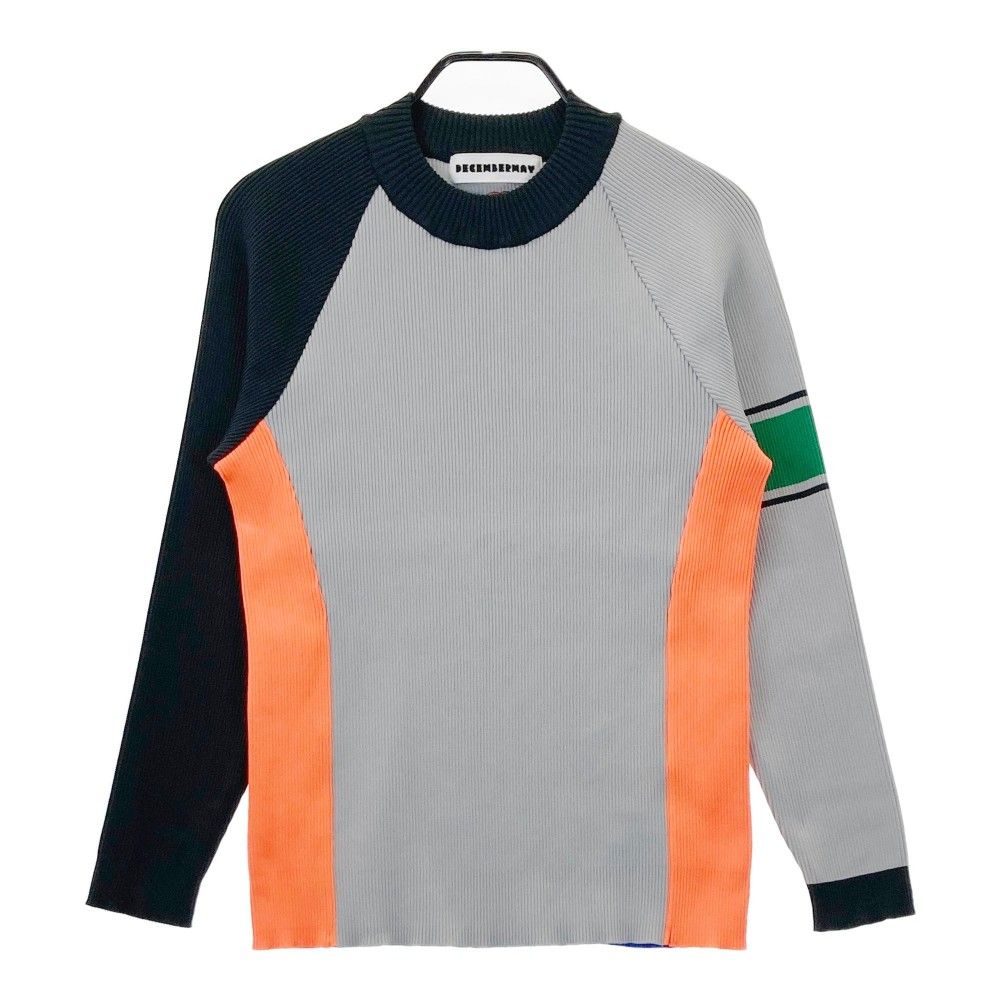 DECEMBERMAY☆ Asymmetric color knit M DECEMBERMAY☆ Asymmetric color knit M 【公式通販】