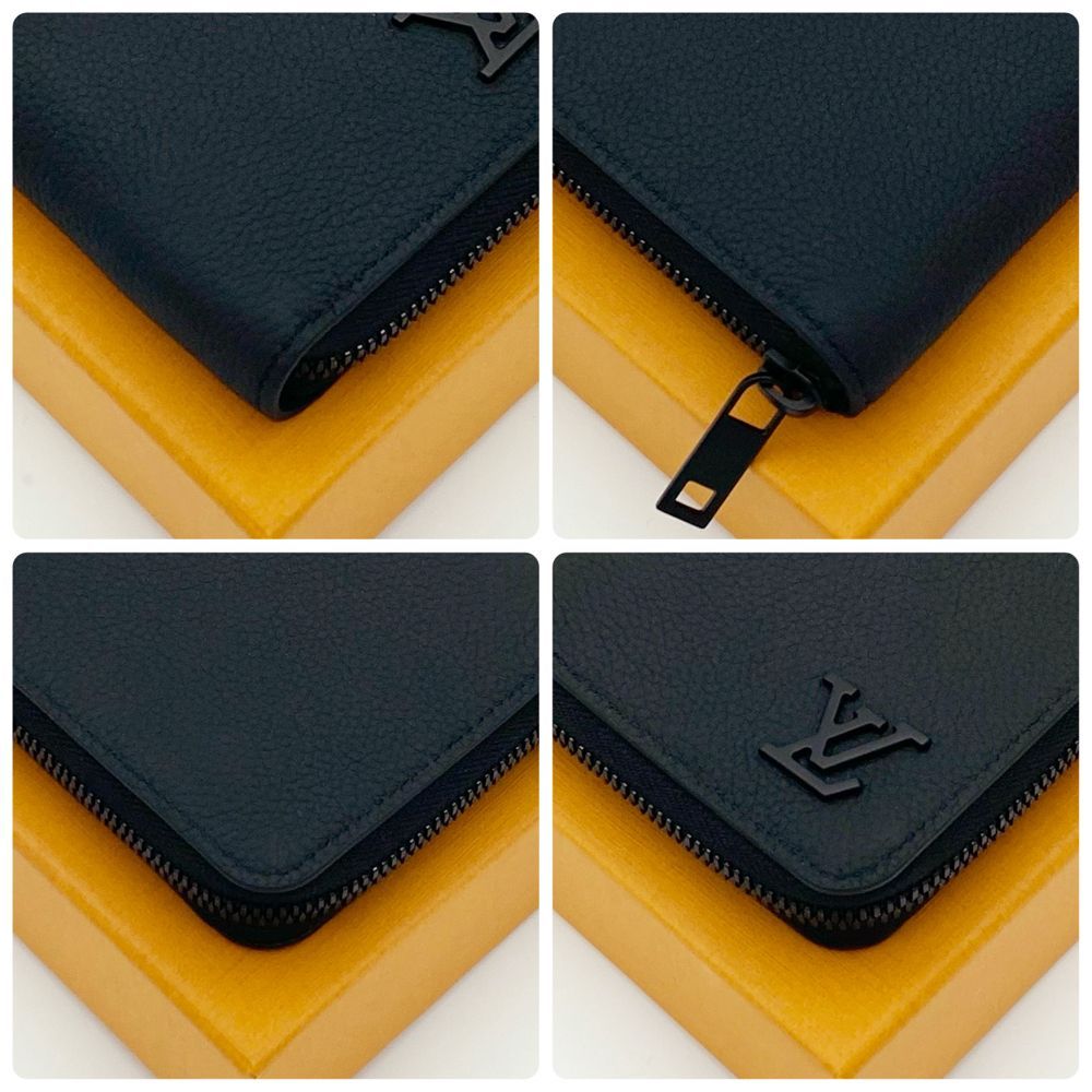 極上美品】ルイヴィトン LOUIS VUITTON LV アエログラム ジッピーウォレット・ヴェルティカル ノワール M81743 RFID ICタグ  送料無料 送料込み - メルカリ