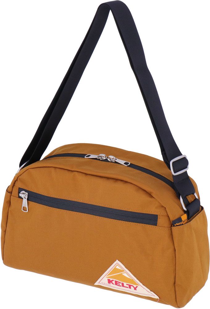 ケルティ KELTY アウトドア ラウンドトップバッグM 8L ROUND TOP BAG M ショルダーポーチ ショルダーバッグ かばん キャンプ レジャー フェス 通勤 通学 マチ付き 32592078 CARAME CARAMEL
