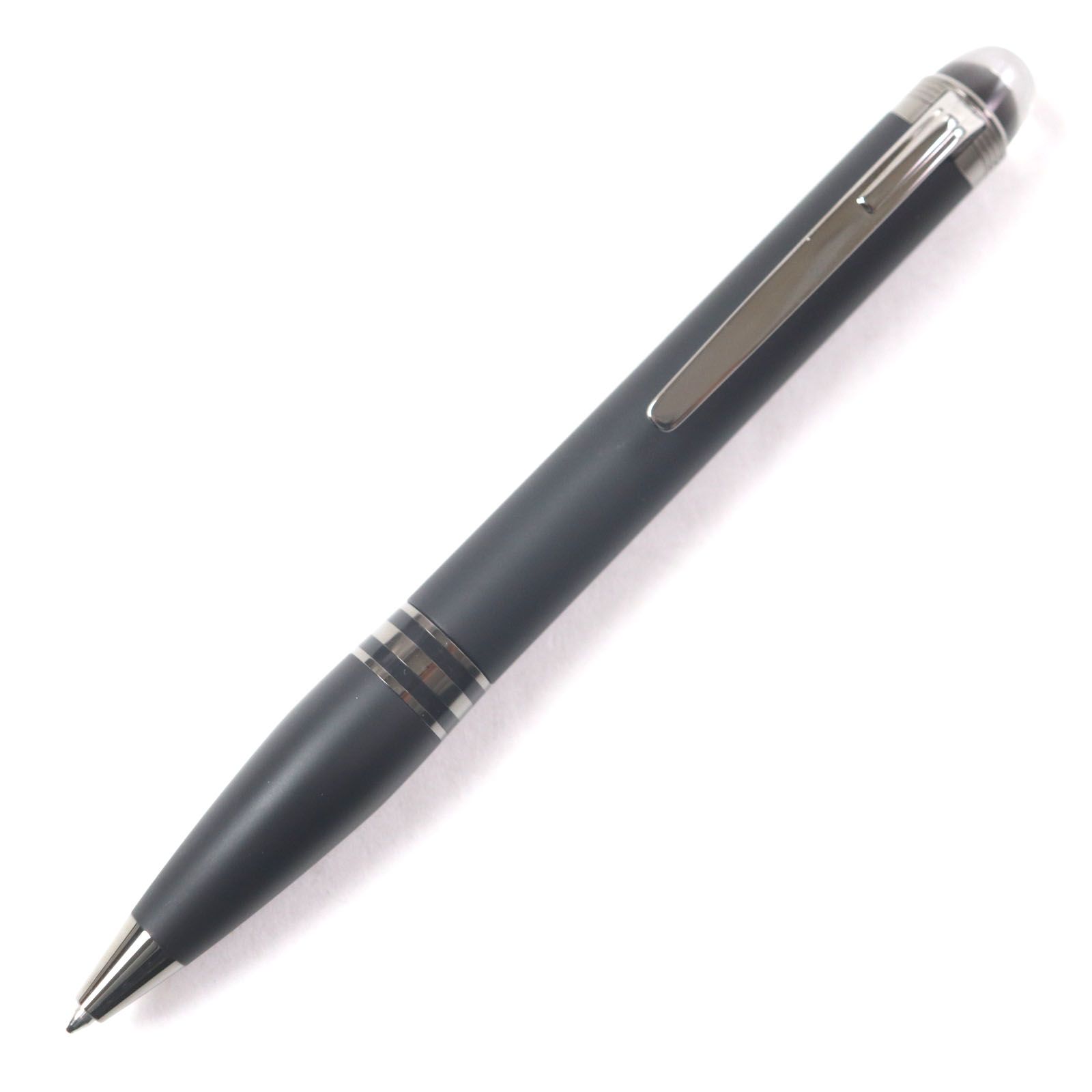 MONTBLANC モンブラン 126362 スターウォーカー ウルトラブラック プレシャスレジン ホワイトスター ツイスト式 ボールペン マットブラック シルバー 箱 ケース付き ドイツ製 メンズ 筆記 済み