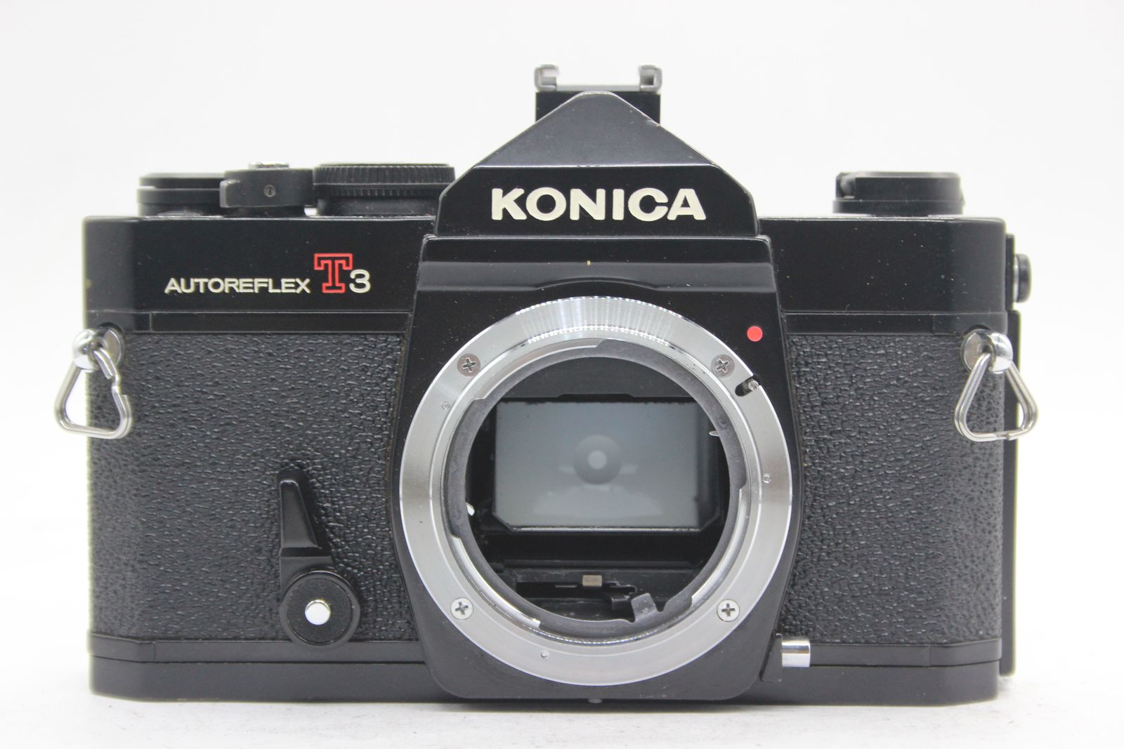 【返品保証】 コニカ Konica Autoreflex T3 ブラック Hexanon AR 135mm 3.2 ボディレンズセット s3866