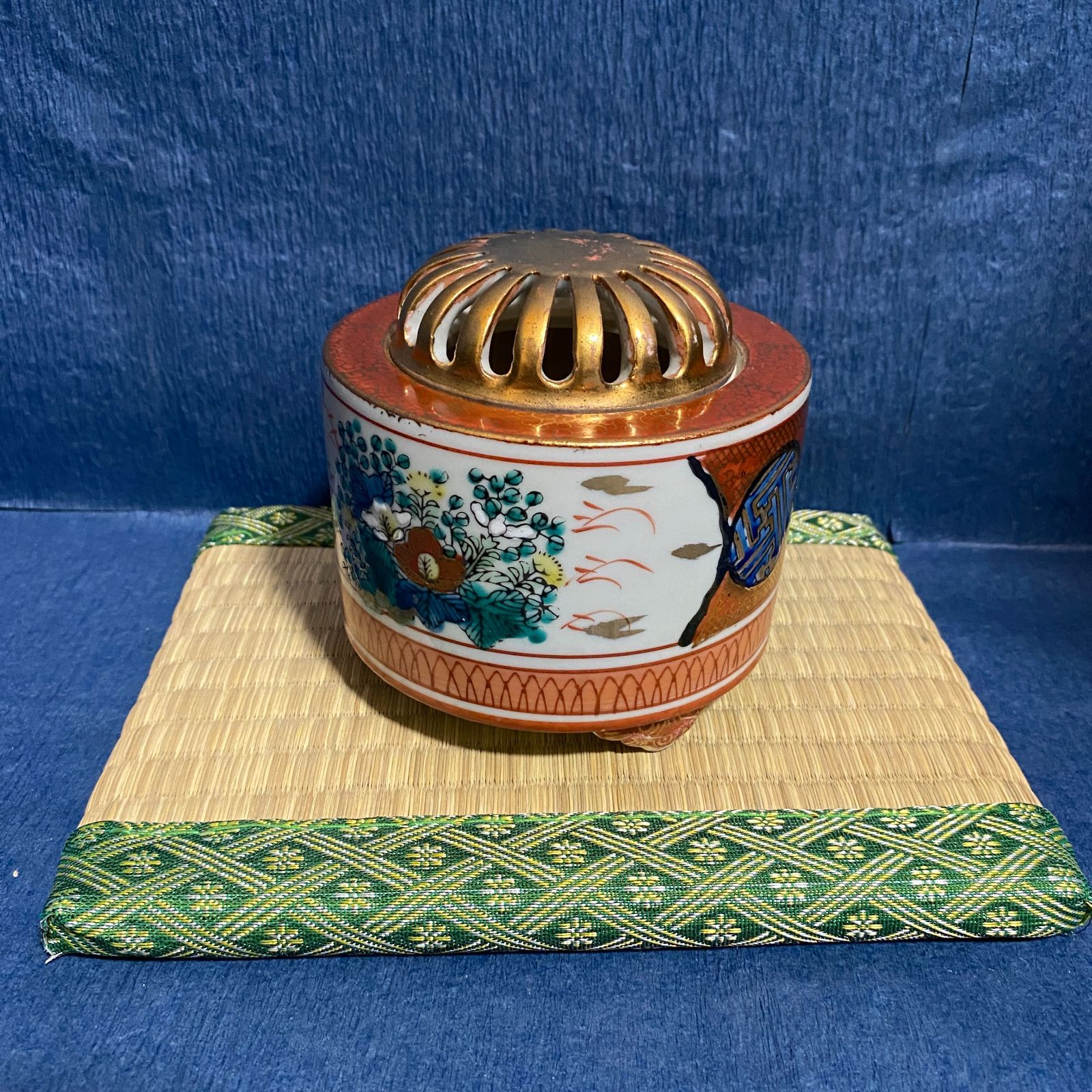 九谷焼の大きな鉢3枚 骨董 レトロ 【公式通販】