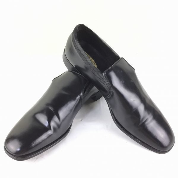 80s-90s?|Vintage Mansfields 10.5D|B 28.0 黒|BLACK スリッポン ビジネス ヴァンプシューズ|men s 管NO.ZC-29<sale>