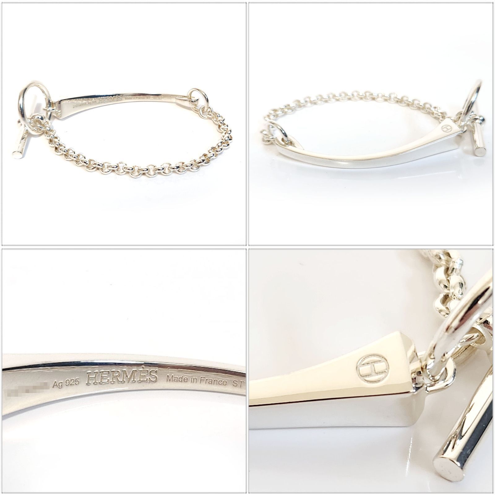 エルメス HERMES ブレスレット クルード フォルジュ - シルバー Ag925 