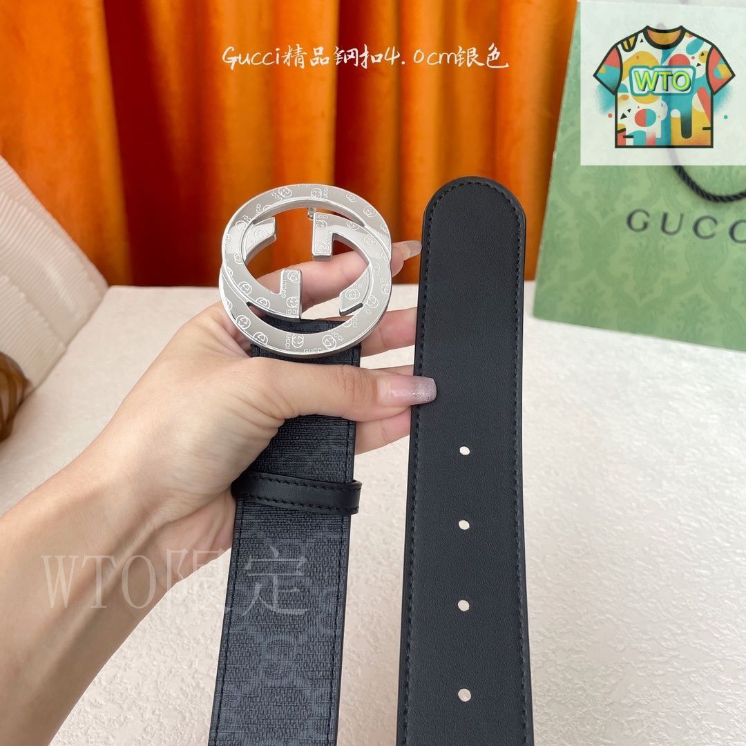 GUCCI グッチ レザーベルト Sold Out－【GUCCI グッチ】シグネチャーレザーベルト（黒