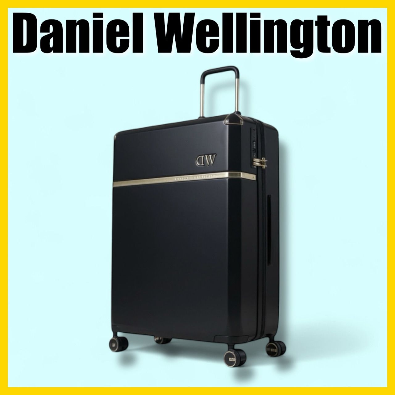 ダニエルウェリントン 93L ブラック スーツケース TSAロック付き 大容量 Daniel Wellington