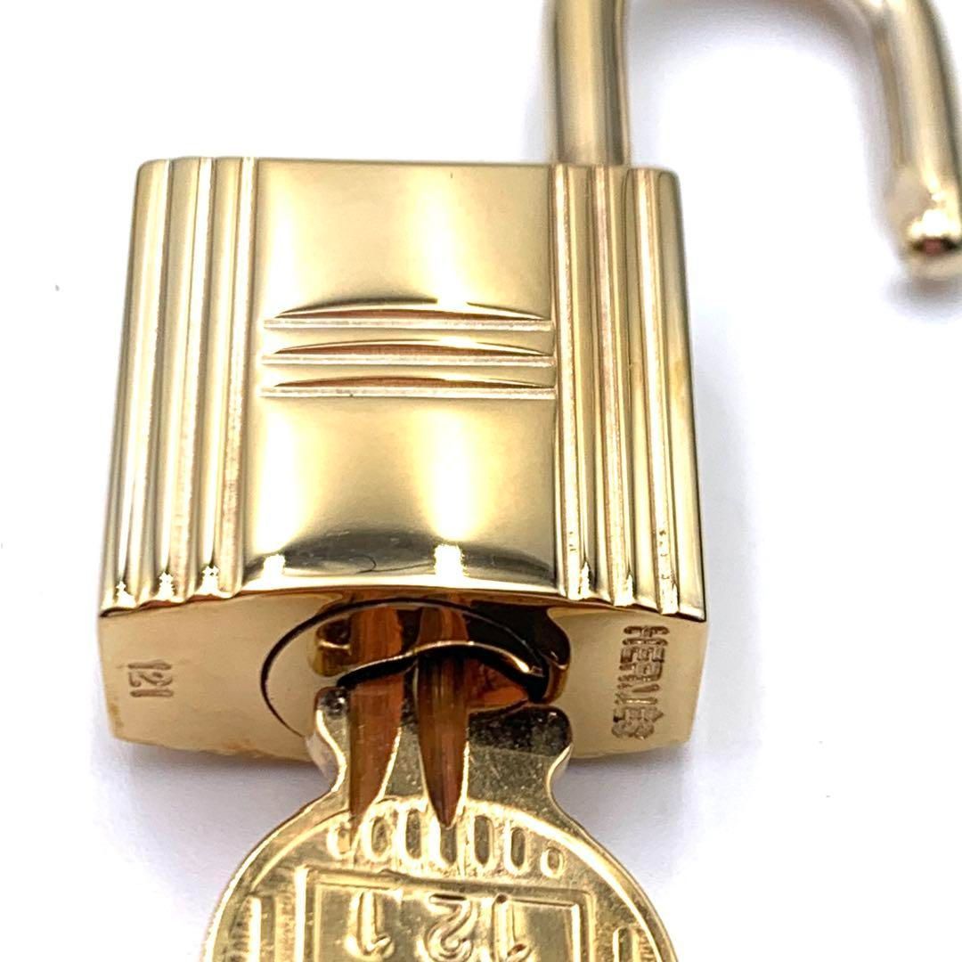 HERMES エルメス カデナ ゴールド 24Kメッキ No.121 121番 鍵付き