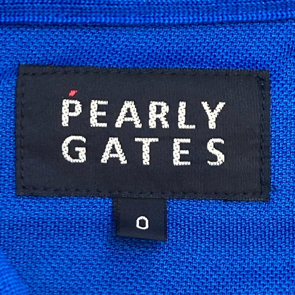 サイズ：0 PEARLY GATES パーリーゲイツ 半袖ポロシャツ ブルー