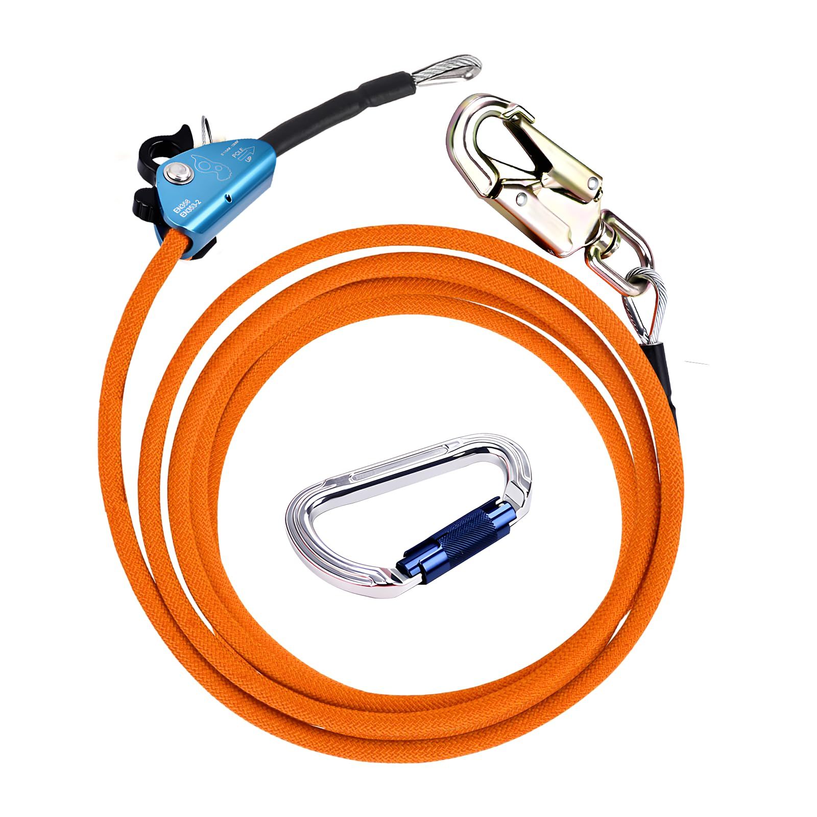 商品 フリップラインキット 安全帯 柱上作業用安全帯 林業用安全帯 アーボリスト 超軽量アルミ合金 伐採 カラビナとロープグラブ付き 木登り器具 安全ロープ 安全確保 鋼線コア 落下防止一般高所作業安全 落下防止 スチールコア安全ロープ 12mm 3m