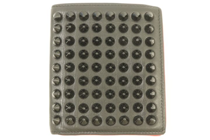 Christian Louboutin メンズ財布 -- PAROS WALLET Christian Louboutin -- 黒 ブラック 赤 レッド
