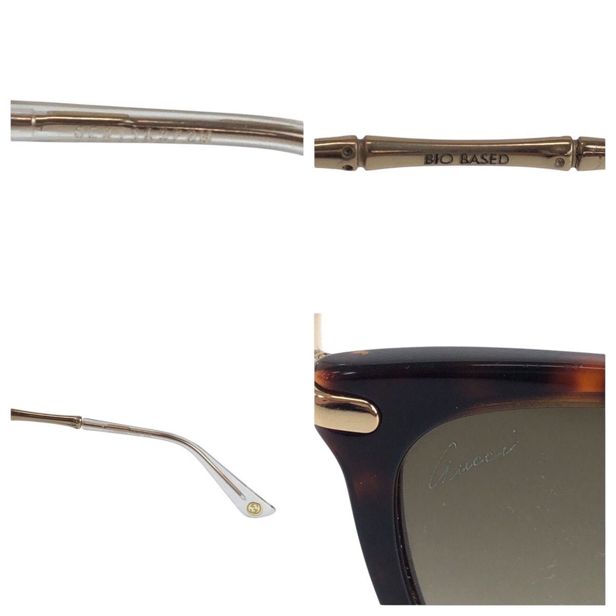 GUCCI グッチ ブラウン ゴールド メタル/プラスチック 11A3F3M  