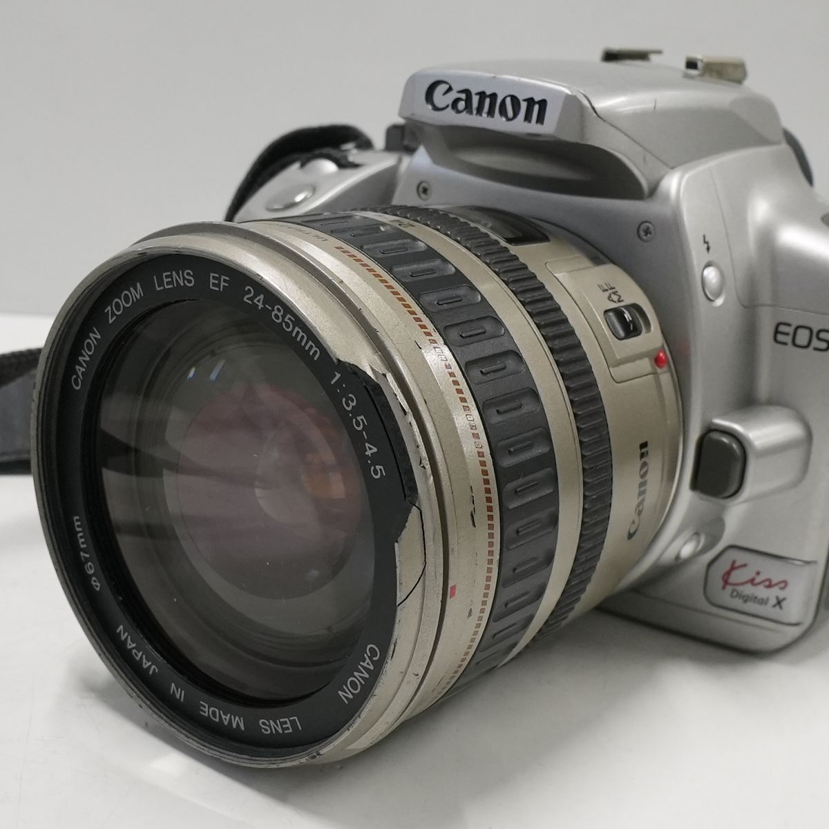 Canon EOS Kiss Digital X + EF24-85mm F3.5-4.5 USED品 APS-C デジタル一眼レフ 標準ズームレンズ  完動品 中古 CP3162