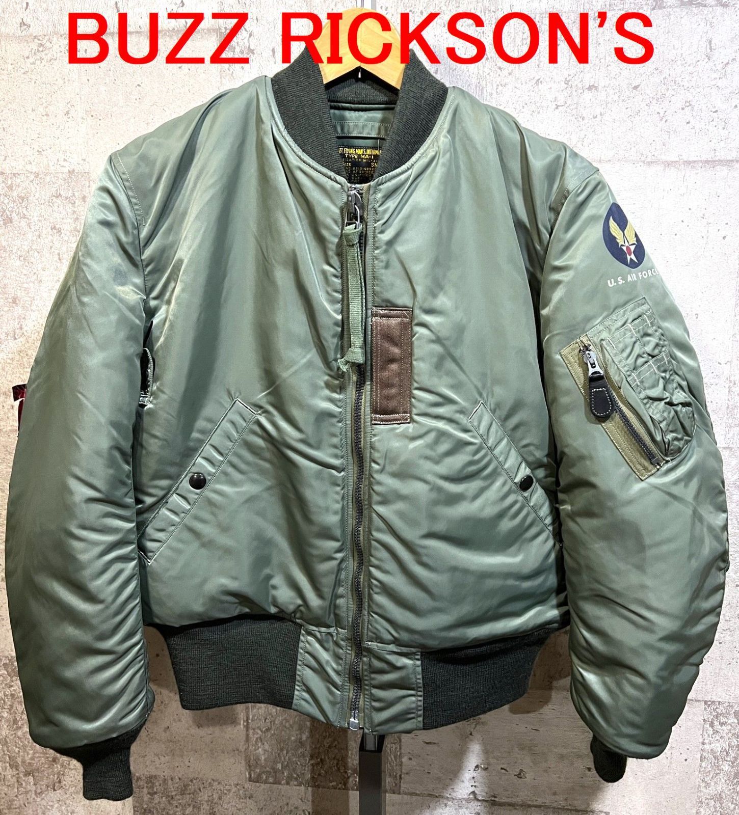 【タグ付美品】バズリクソンズ MA-1 BR10981 BR13895 極美品 定価52800円 バズリクソンズ 1957 LION UNIFORM 実名復刻
