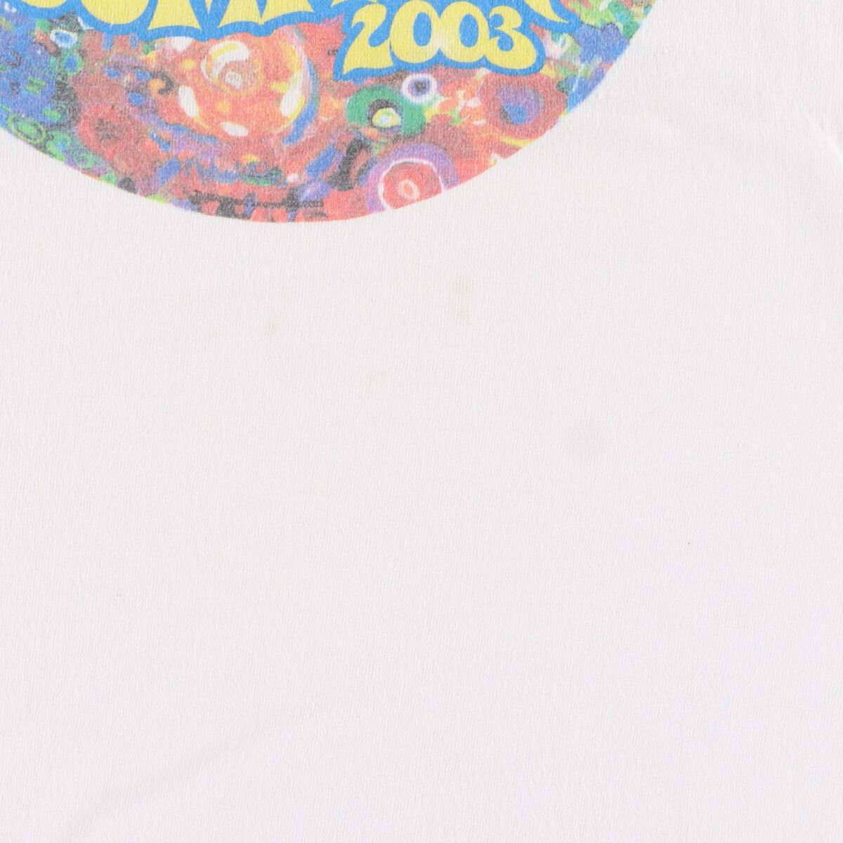 プリント生産国00年代 フルーツオブザルーム FRUIT OF THE LOOM M&M's エムアンドエムズ 両面プリント アドバタイジングTシャツ メンズL /eaa345568