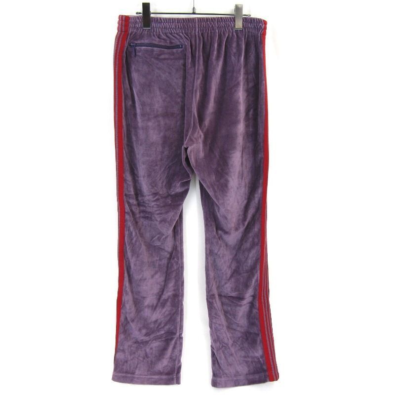 Needles ニードルズ ベロア トラックパンツ IN187 21SS Narrow Track Pant C|Pe Velour ナロー コットン 日本製 パープル M 65008594