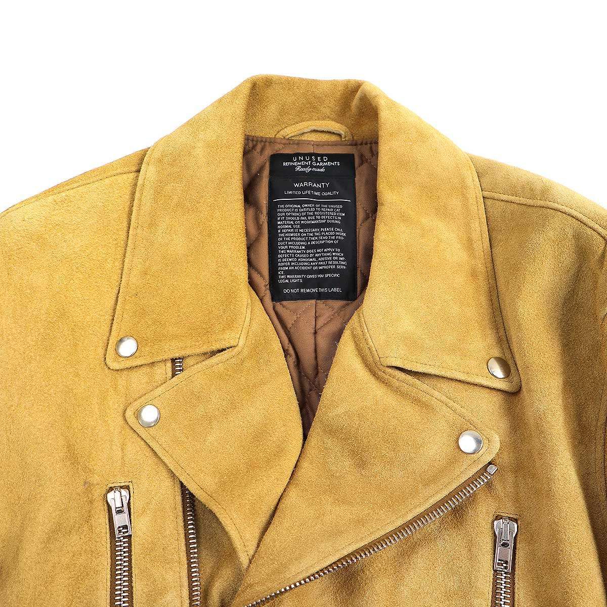 UNUSED アンユーズド 19AW for SO JOHN別注 SUEDE BIG RIDERS JACKET 