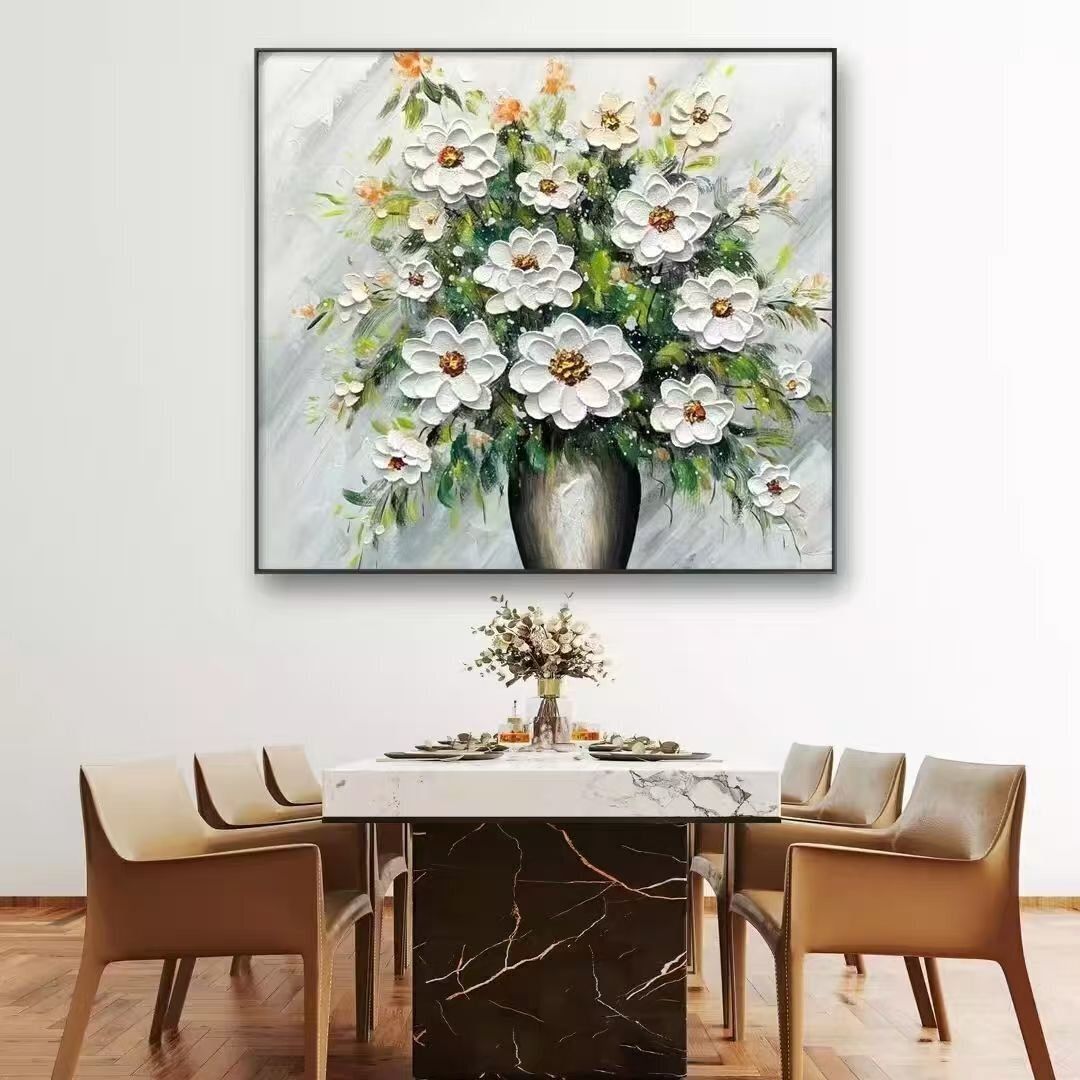 【‘純粋な手描きの絵画 花 応接間掛画 玄関飾り 廊下壁画】7 純粋な手描きの絵画 花 応接間掛画 玄関飾り 廊下壁画7