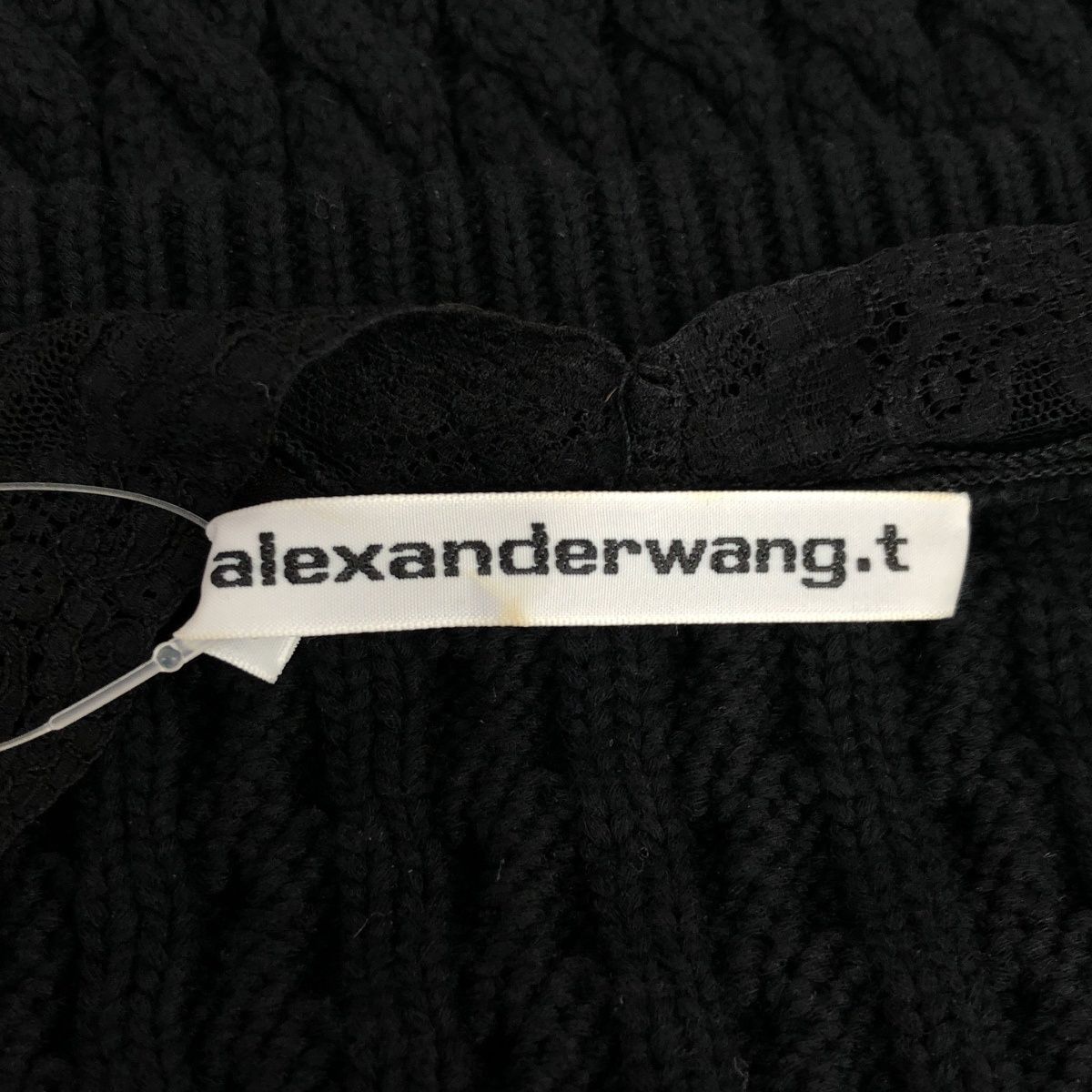 ALEXANDER WANG.T アレキサンダーワン. ティー Vネックケーブルニット 