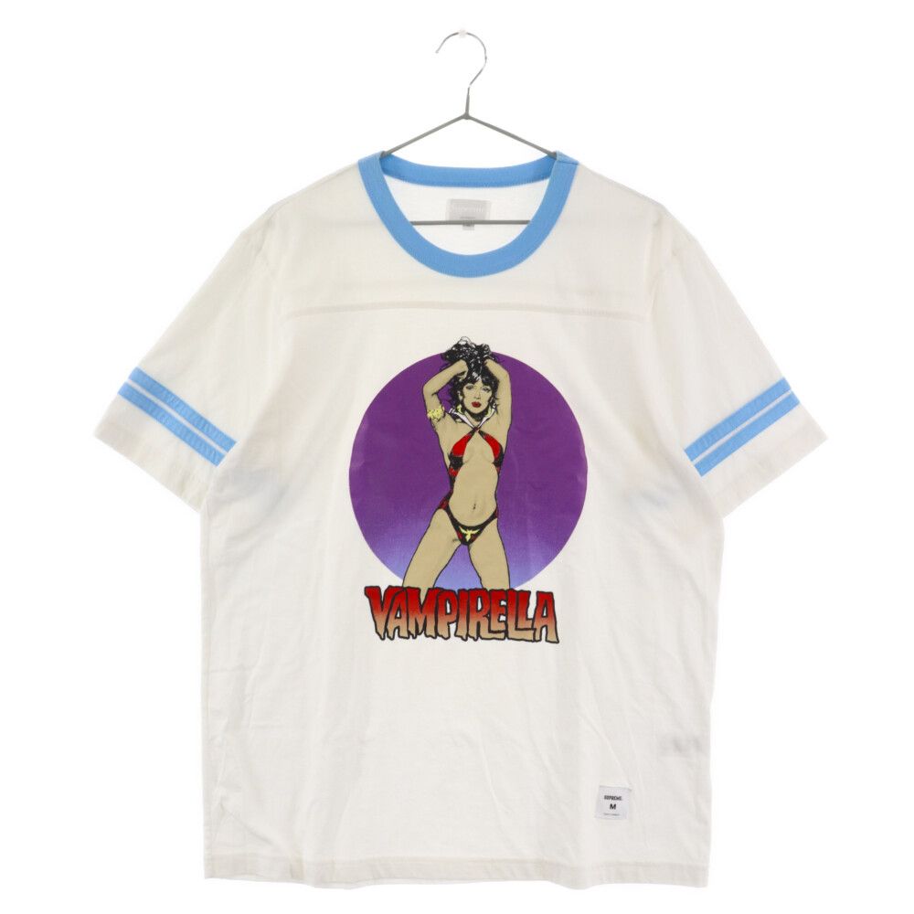 SUPREME (シュプリーム) 17SS Vampirella S/S Football Top ヴァンピレラショートスリーブフットボールトップ Tシャツ 半袖カットソー プリント ホワイト