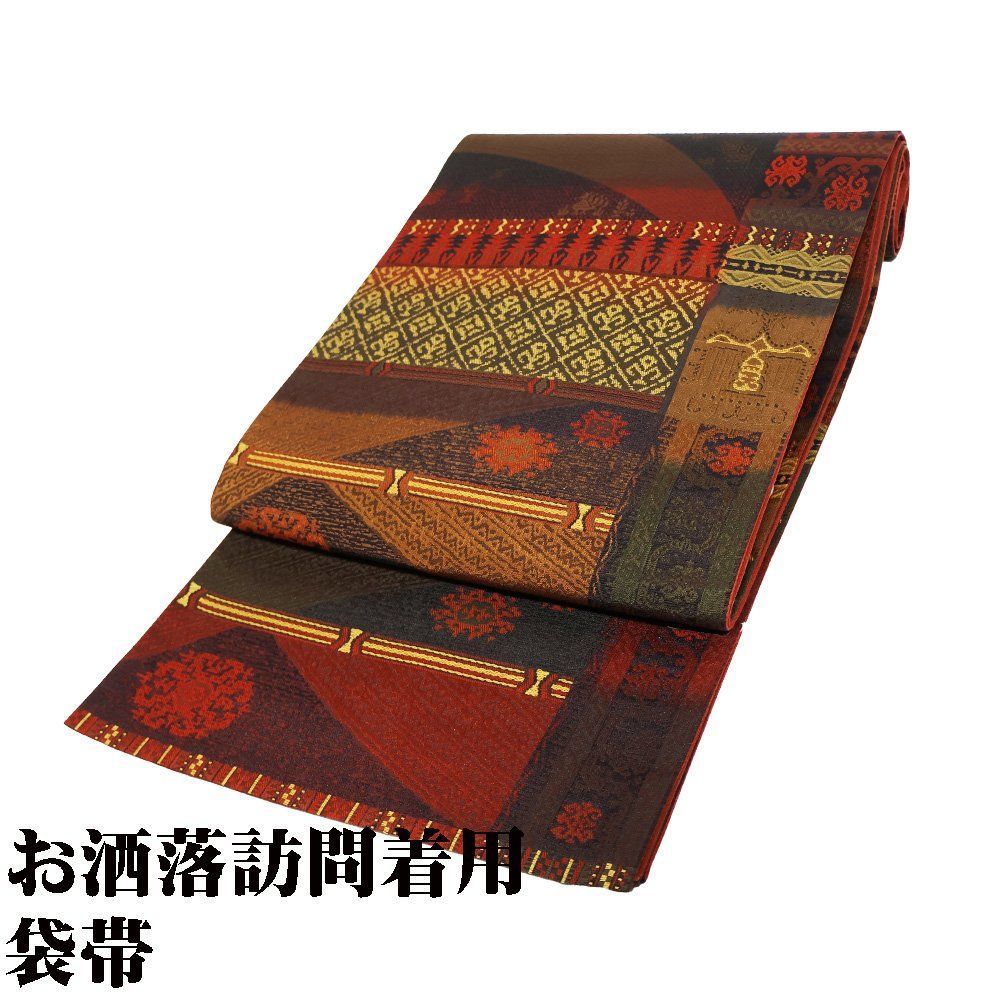 伊勢木綿 洗える着物 単品「格子京紫×桜色」お仕立て上がり 木綿きもの