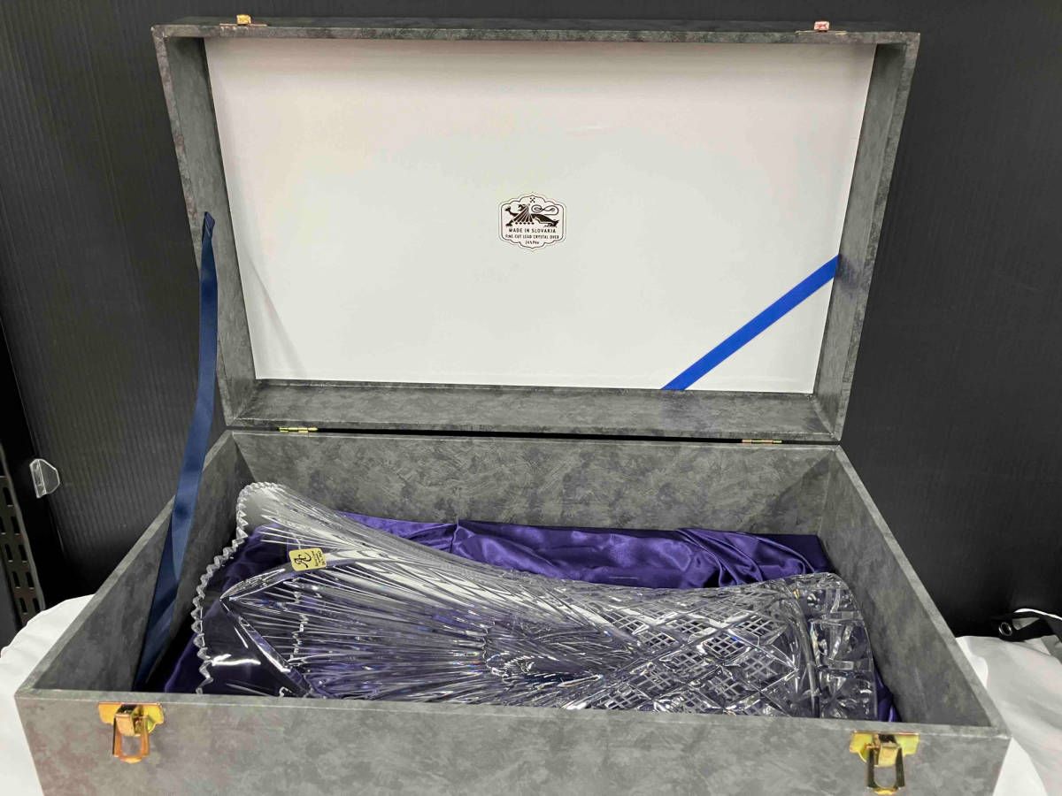 Aderia Crystal アデリア クリスタル スロバキア製 24% PbO 花瓶